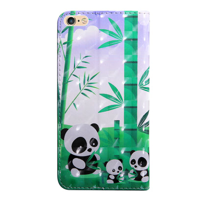 Light Spot Decor Pattern Printing Leather Phone Case for Apple iPhone SE (2022)/SE (2020)/8/7 4.7 inch