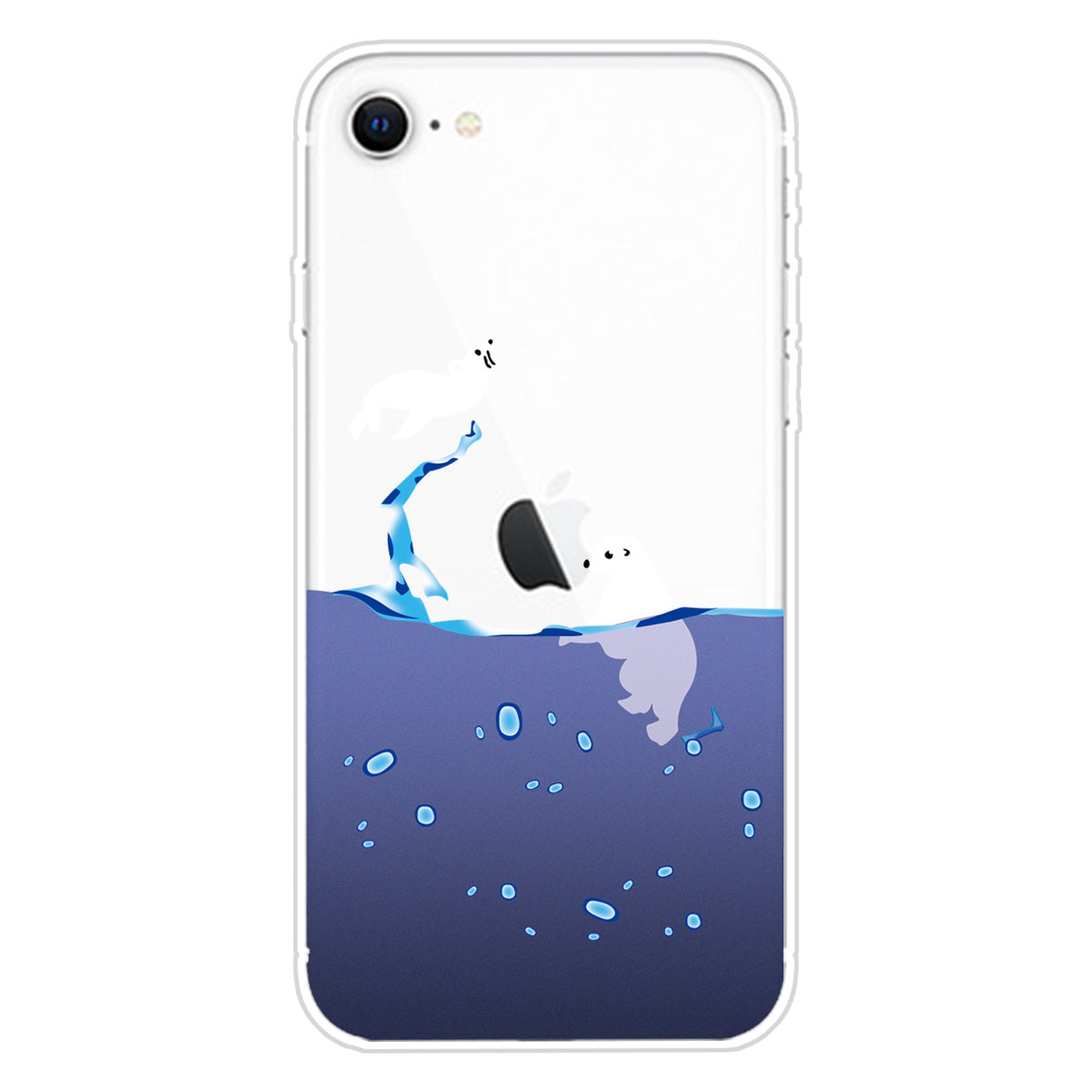 Pattern Printing TPU Soft Phone Cover for iPhone SE (2022)/SE (2020)/8/7 4.7 inch
