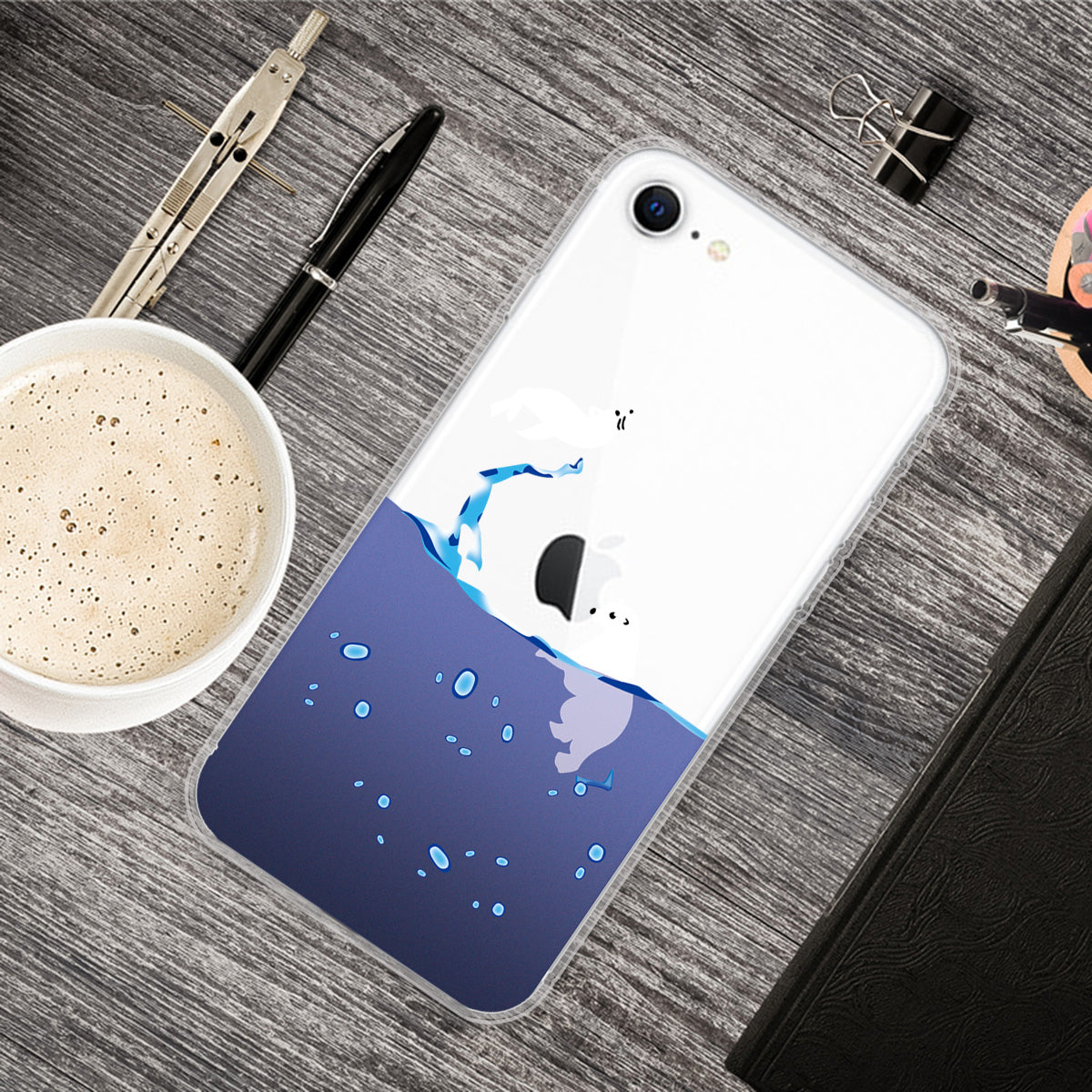Pattern Printing TPU Soft Phone Cover for iPhone SE (2022)/SE (2020)/8/7 4.7 inch