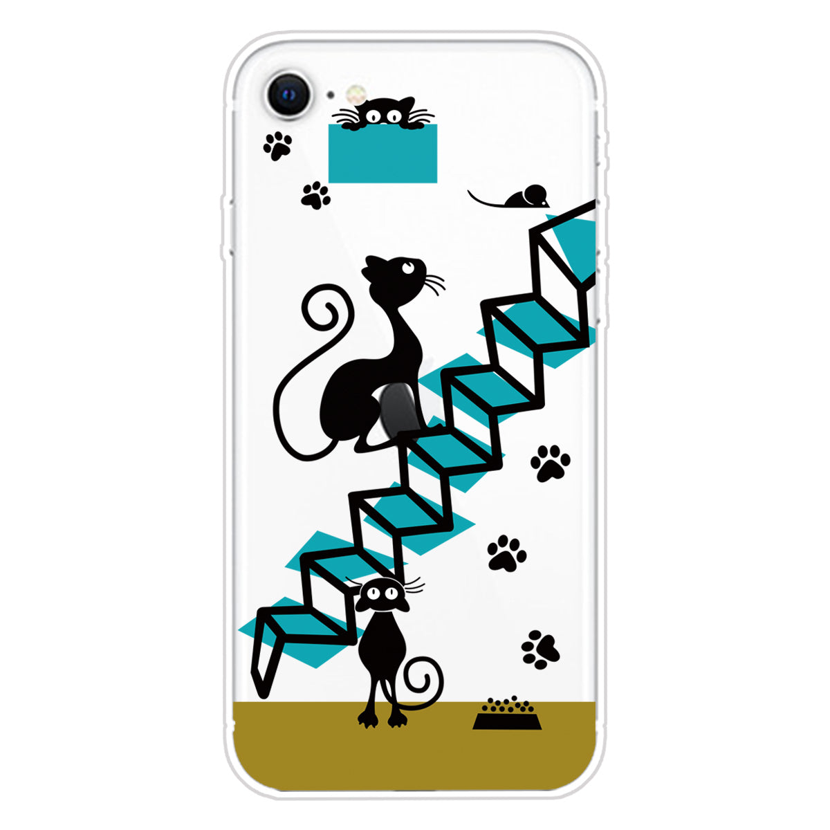 Pattern Printing TPU Soft Phone Cover for iPhone SE (2022)/SE (2020)/8/7 4.7 inch