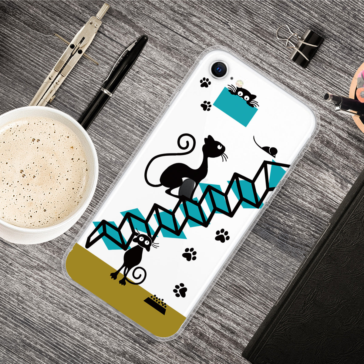 Pattern Printing TPU Soft Phone Cover for iPhone SE (2022)/SE (2020)/8/7 4.7 inch