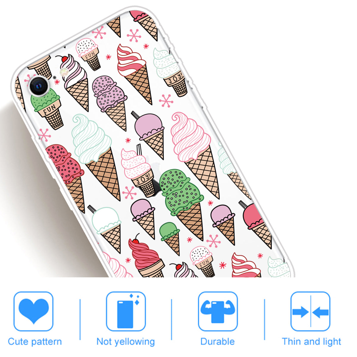 Pattern Printing TPU Soft Phone Cover for iPhone SE (2022)/SE (2020)/8/7 4.7 inch