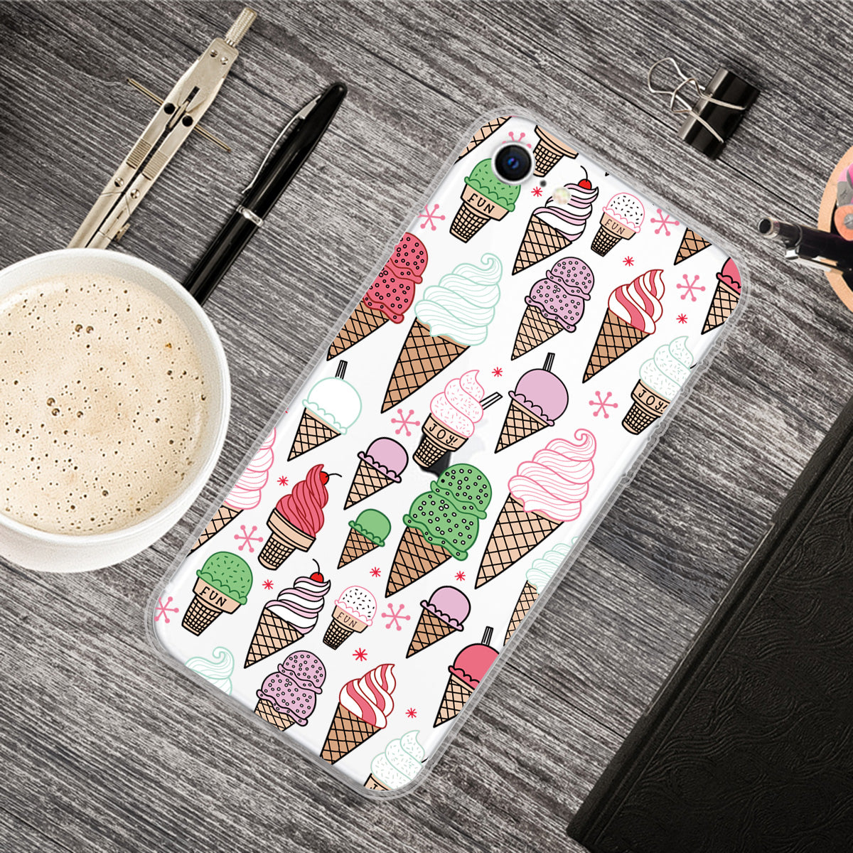 Pattern Printing TPU Soft Phone Cover for iPhone SE (2022)/SE (2020)/8/7 4.7 inch
