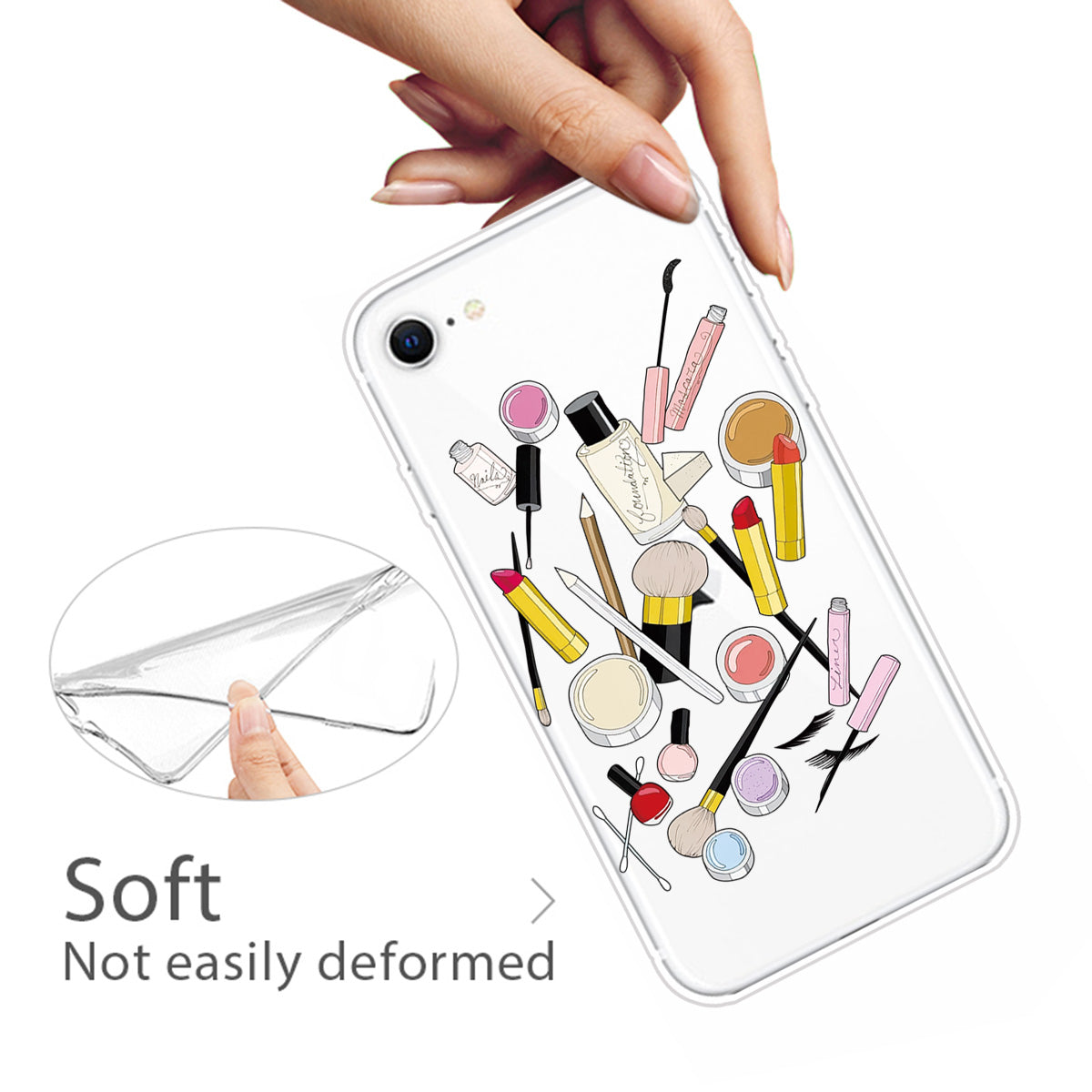 Pattern Printing TPU Soft Phone Cover for iPhone SE (2022)/SE (2020)/8/7 4.7 inch