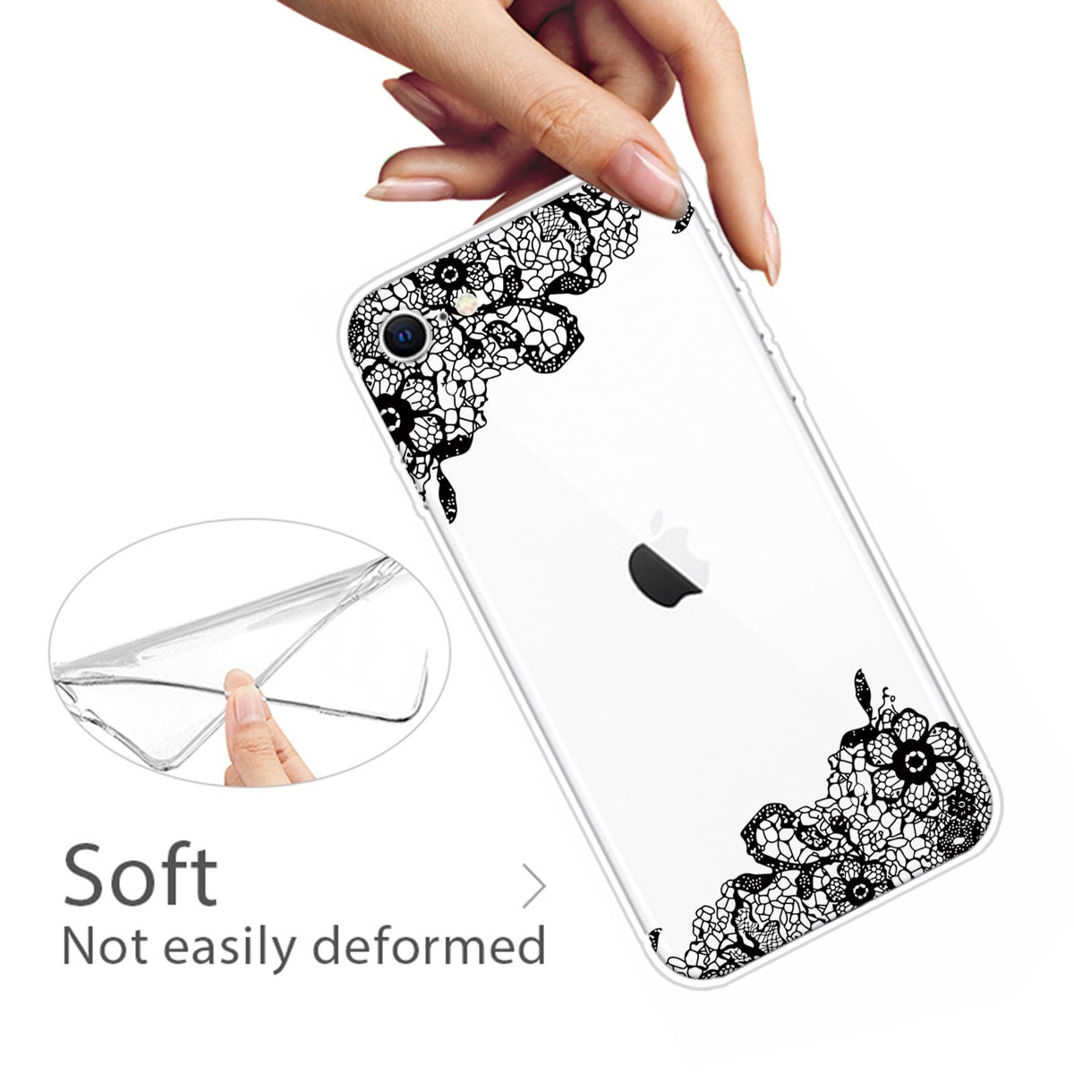 Pattern Printing TPU Soft Phone Cover for iPhone SE (2022)/SE (2020)/8/7 4.7 inch