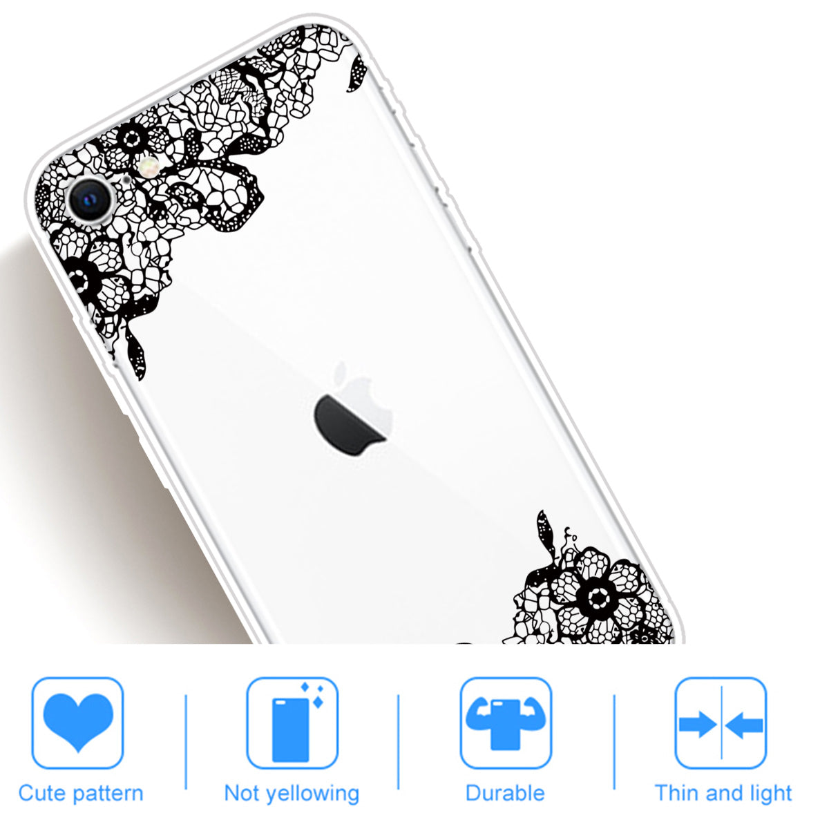 Pattern Printing TPU Soft Phone Cover for iPhone SE (2022)/SE (2020)/8/7 4.7 inch