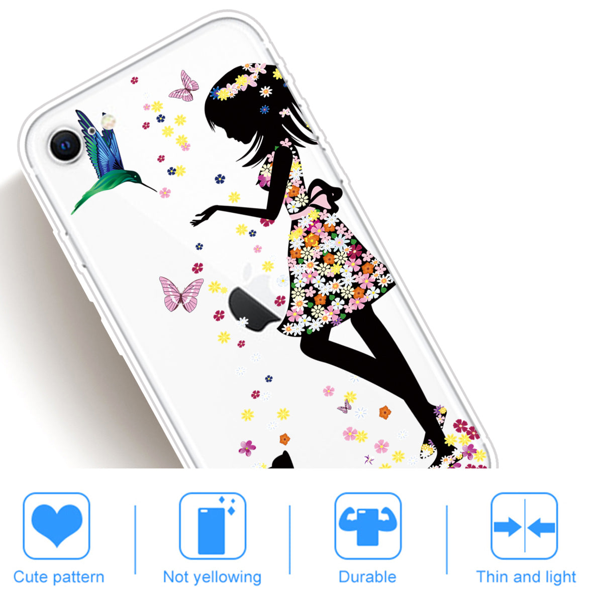 Pattern Printing TPU Soft Phone Cover for iPhone SE (2022)/SE (2020)/8/7 4.7 inch