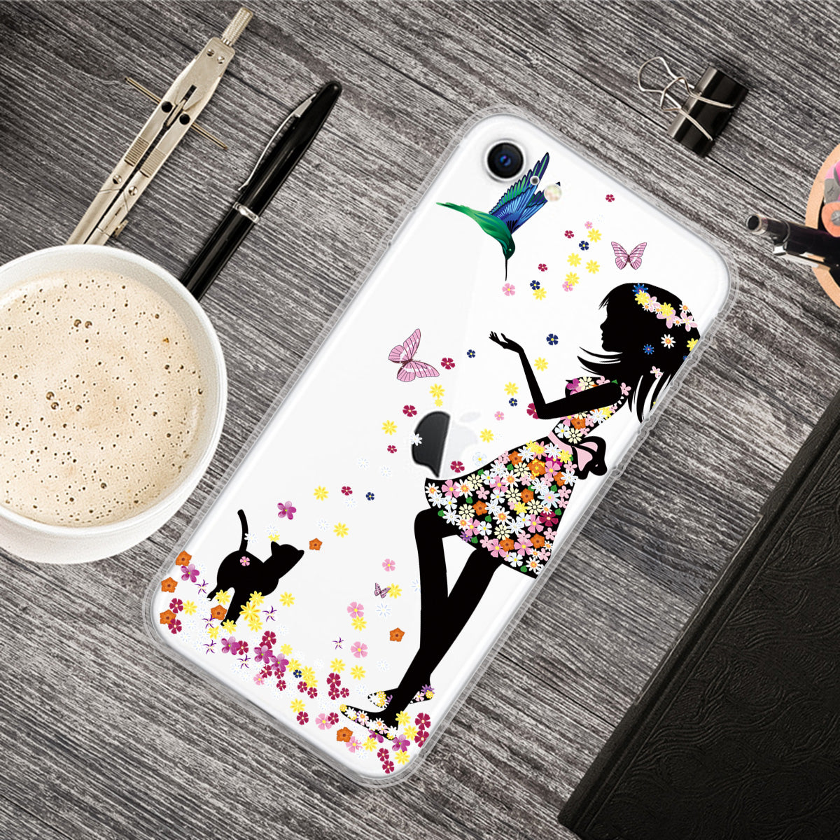 Pattern Printing TPU Soft Phone Cover for iPhone SE (2022)/SE (2020)/8/7 4.7 inch