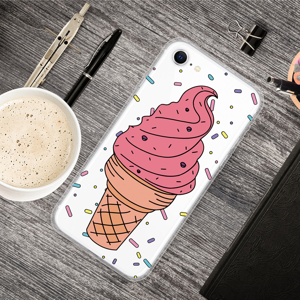Pattern Printing TPU Soft Phone Cover for iPhone SE (2022)/SE (2020)/8/7 4.7 inch