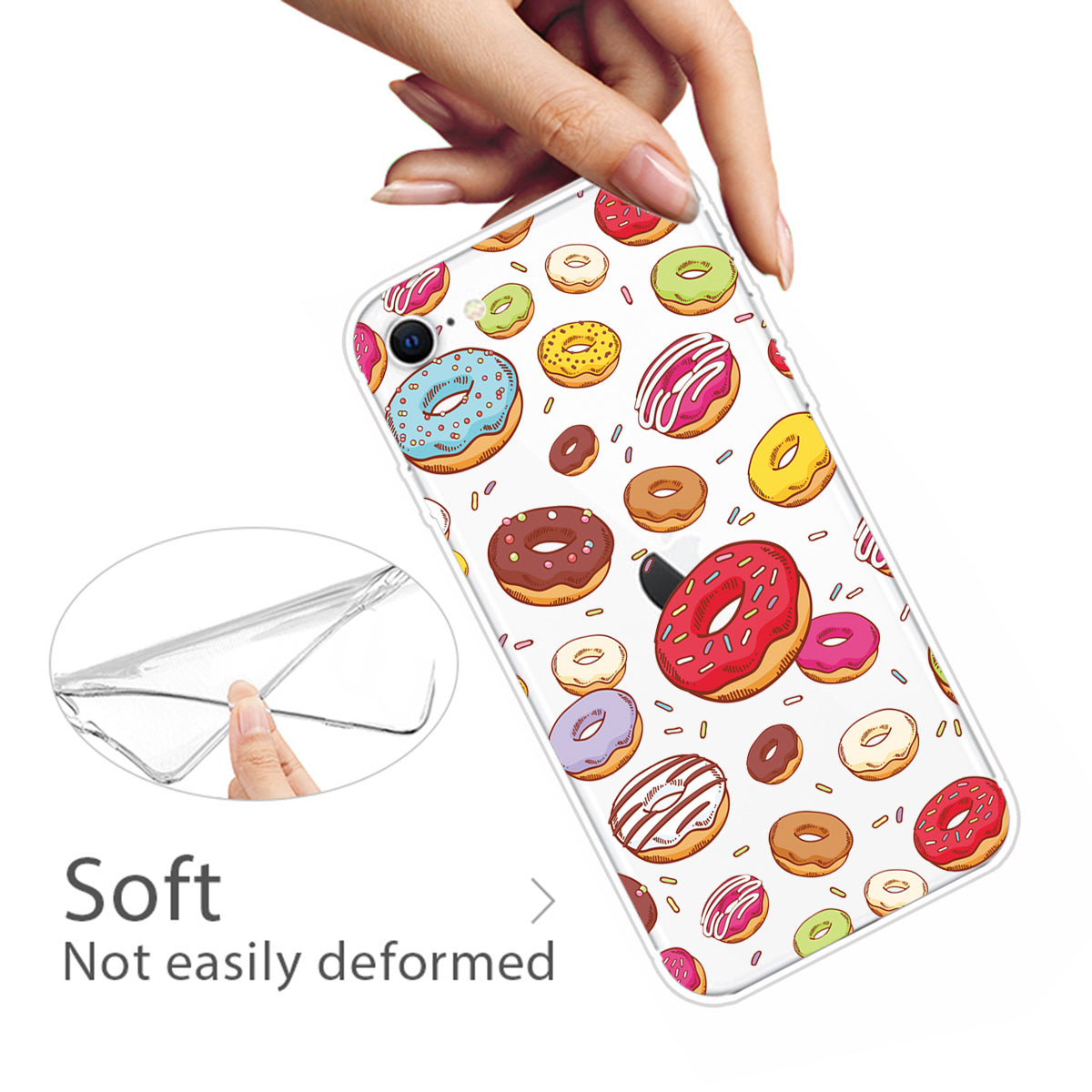 Pattern Printing TPU Soft Phone Cover for iPhone SE (2022)/SE (2020)/8/7 4.7 inch