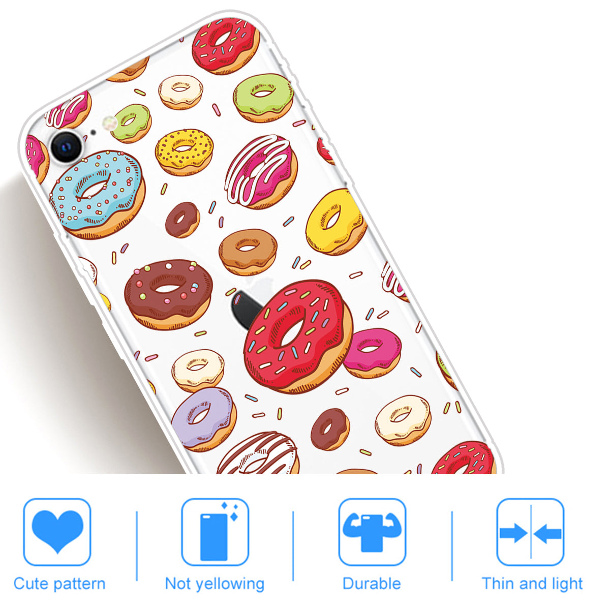 Pattern Printing TPU Soft Phone Cover for iPhone SE (2022)/SE (2020)/8/7 4.7 inch