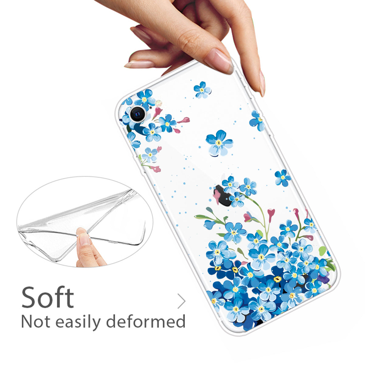 Pattern Printing TPU Soft Phone Cover for iPhone SE (2022)/SE (2020)/8/7 4.7 inch
