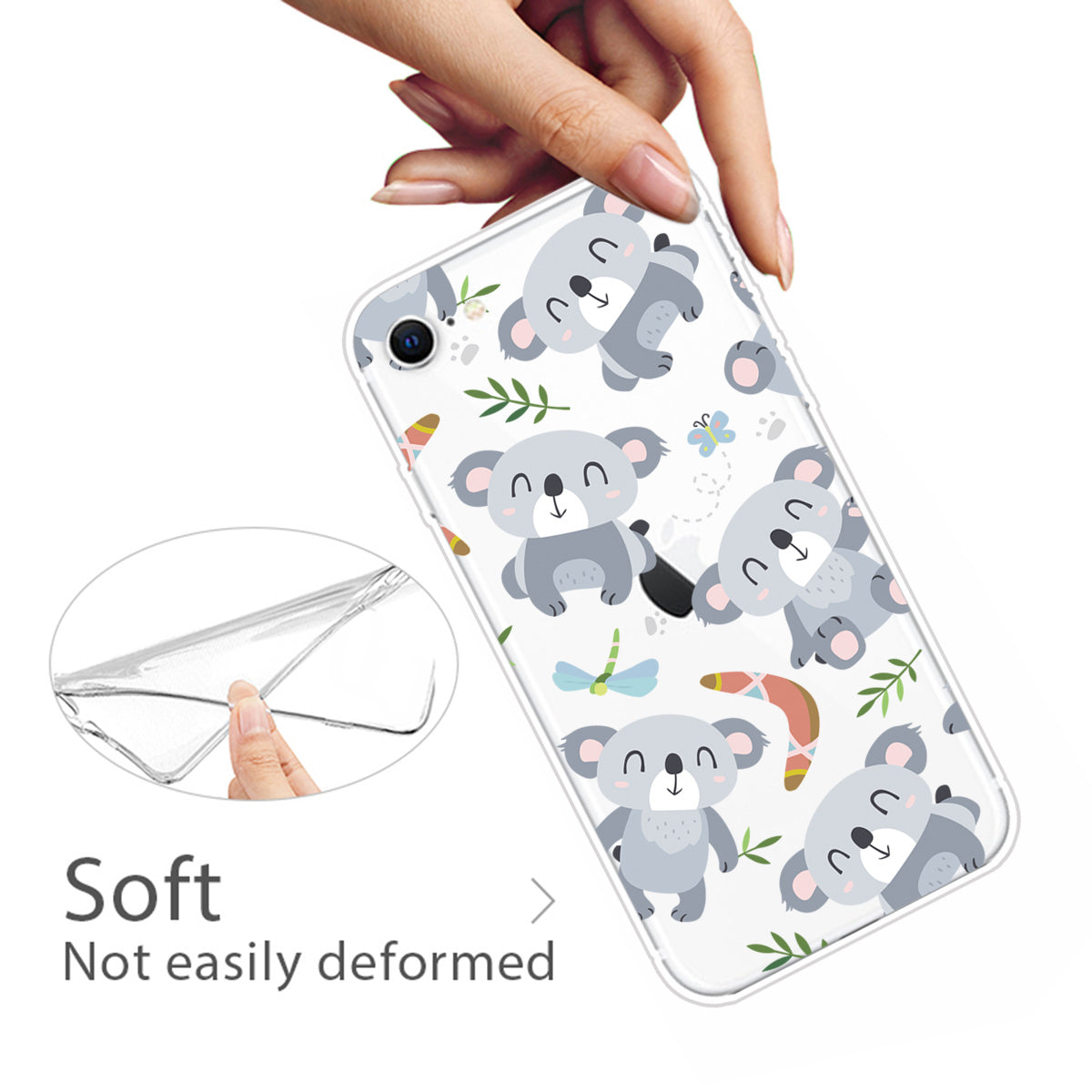 Pattern Printing TPU Soft Phone Cover for iPhone SE (2022)/SE (2020)/8/7 4.7 inch