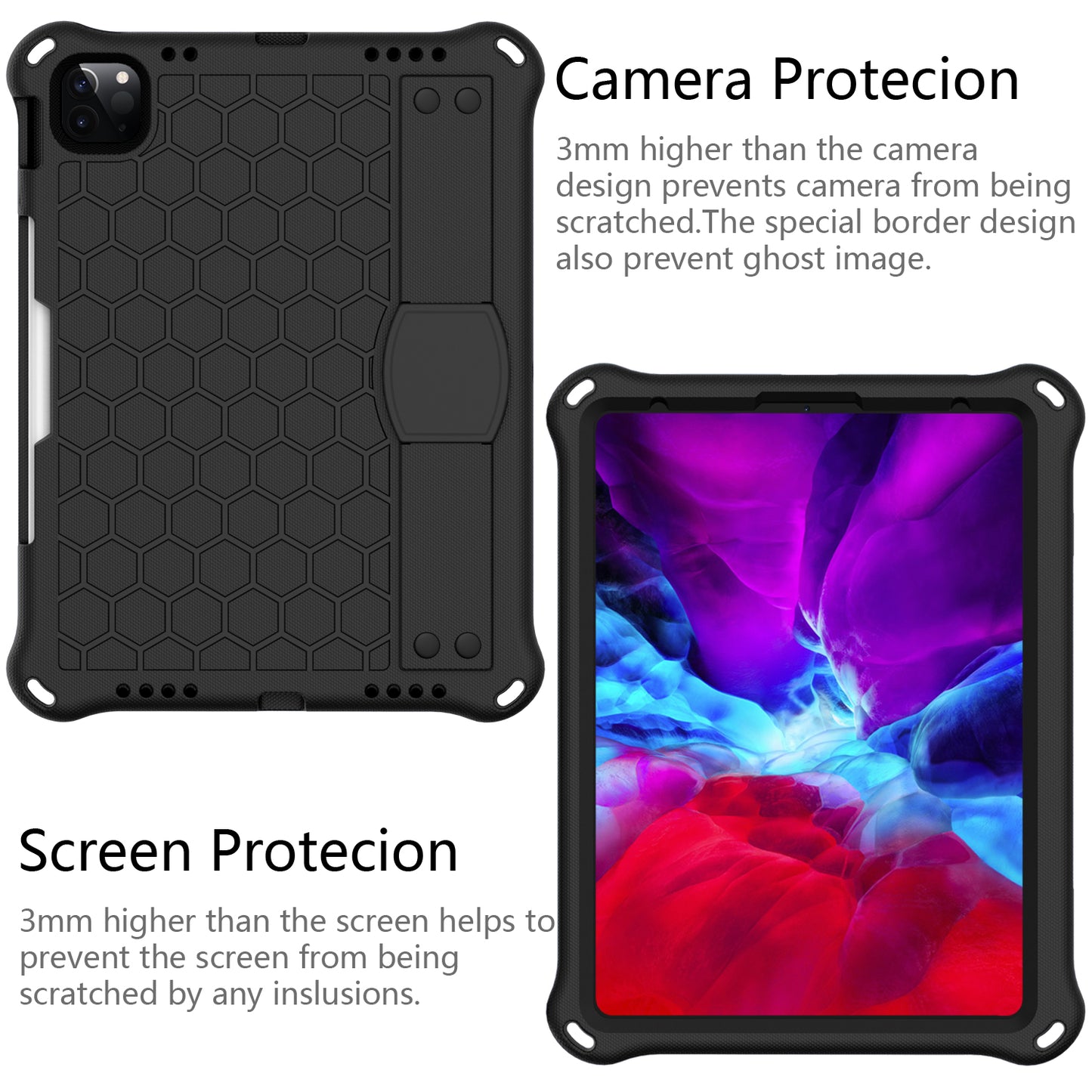 Honeycomb Texture EVA Tablet Hybrid Tablet Case for iPad Pro 11-inch (2021)/(2020)/(2018)