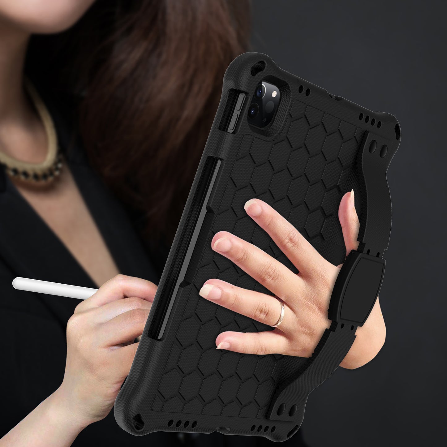 Honeycomb Texture EVA Tablet Hybrid Tablet Case for iPad Pro 11-inch (2021)/(2020)/(2018)
