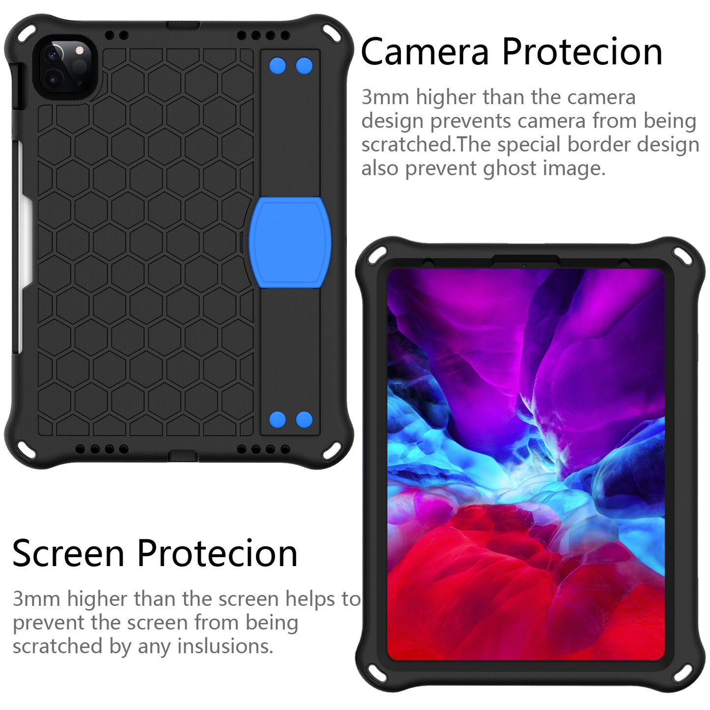 Honeycomb Texture EVA Tablet Hybrid Tablet Case for iPad Pro 11-inch (2021)/(2020)/(2018)