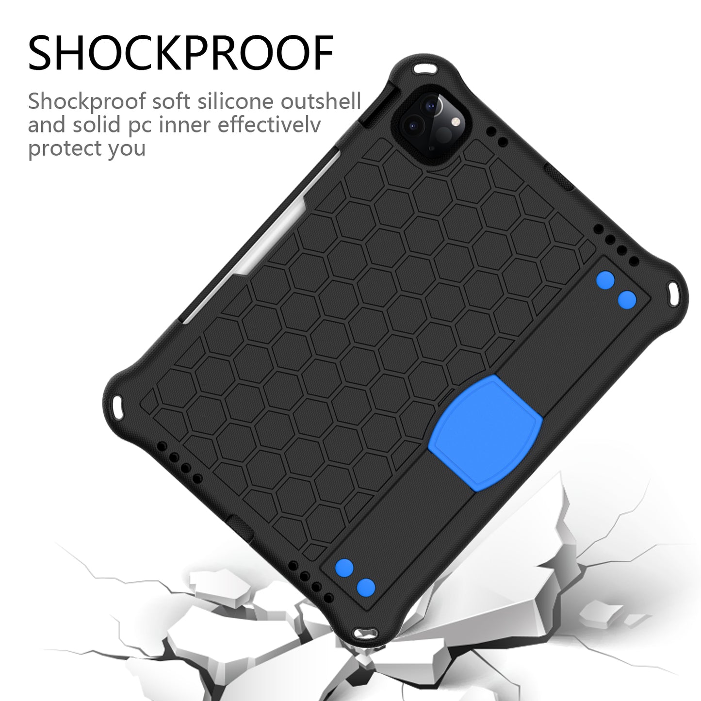 Honeycomb Texture EVA Tablet Hybrid Tablet Case for iPad Pro 11-inch (2021)/(2020)/(2018)
