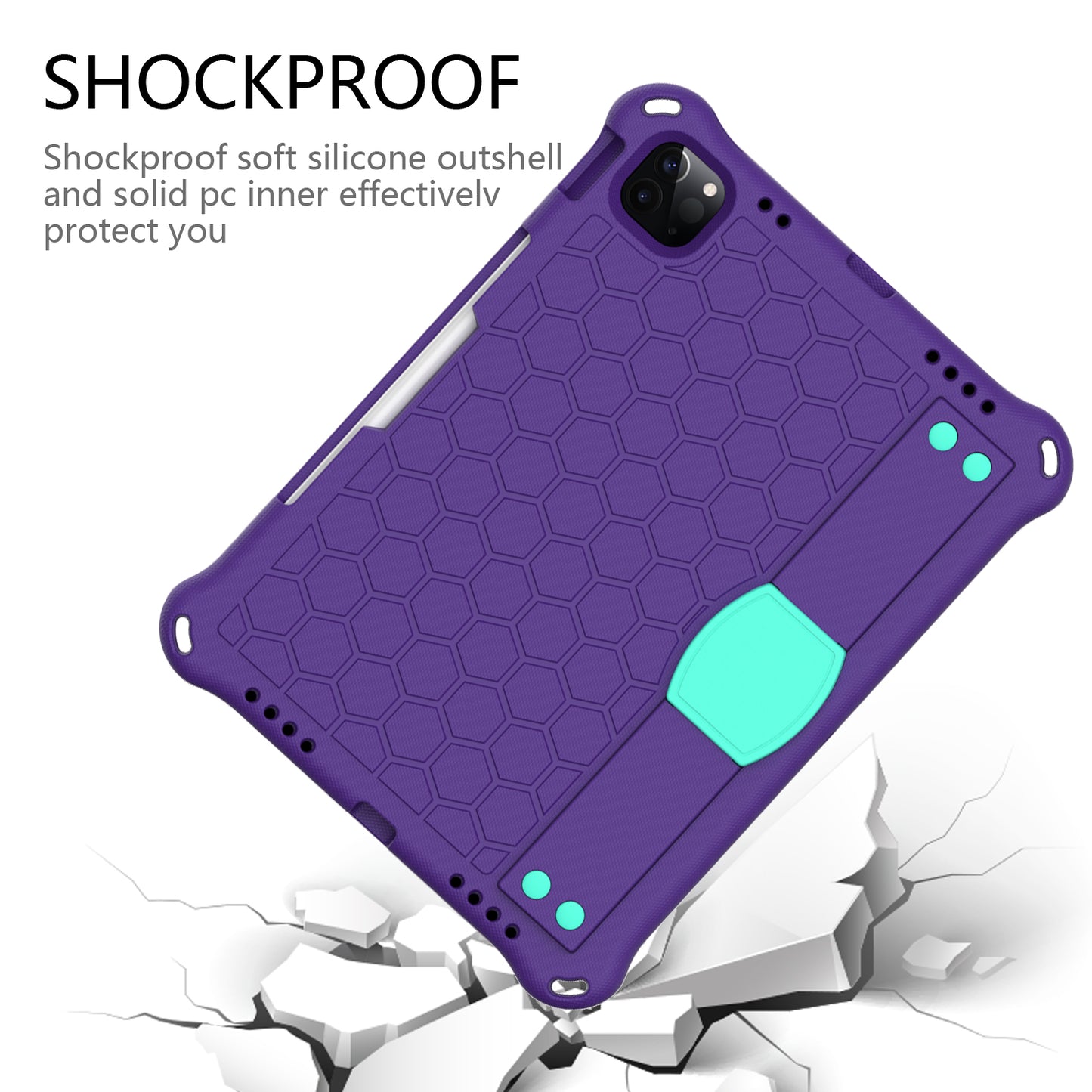 Honeycomb Texture EVA Tablet Hybrid Tablet Case for iPad Pro 11-inch (2021)/(2020)/(2018)