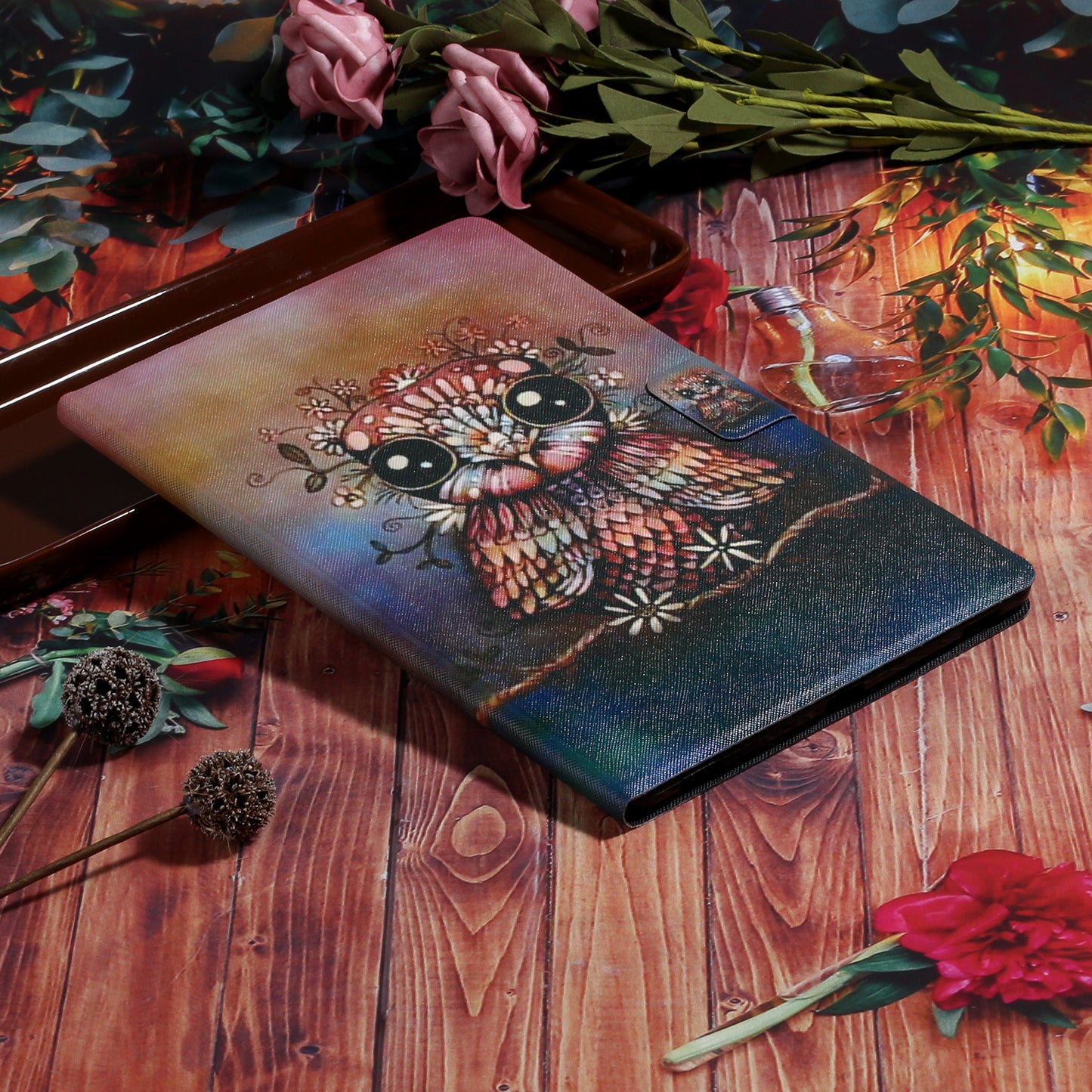Pattern Printing Card Slots Flip Leather Tablet Cover for iPad Air 10.5 inch (2019)/iPad 10.2 (2021)/(2020)/(2019)