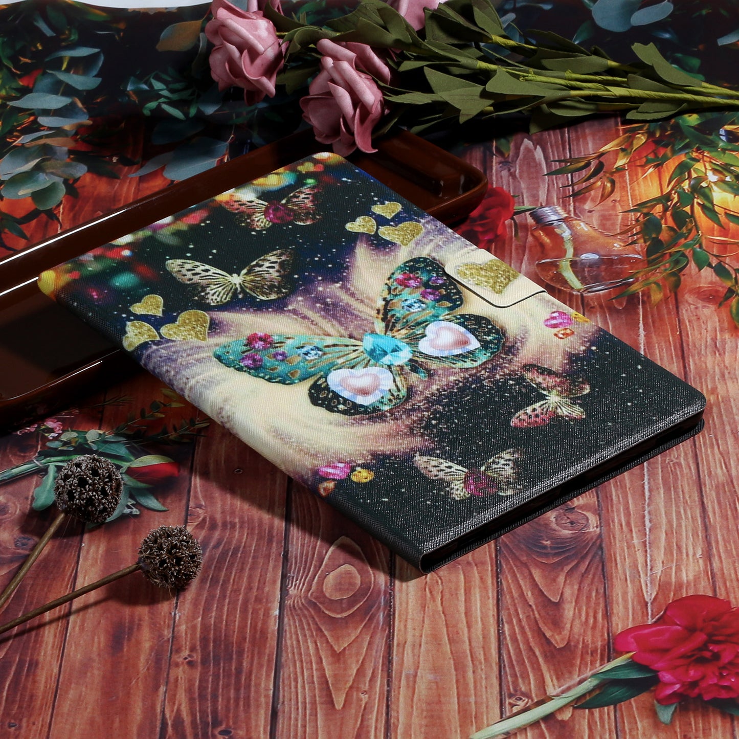Pattern Printing Card Slots Flip Leather Tablet Cover for iPad Air 10.5 inch (2019)/iPad 10.2 (2021)/(2020)/(2019)