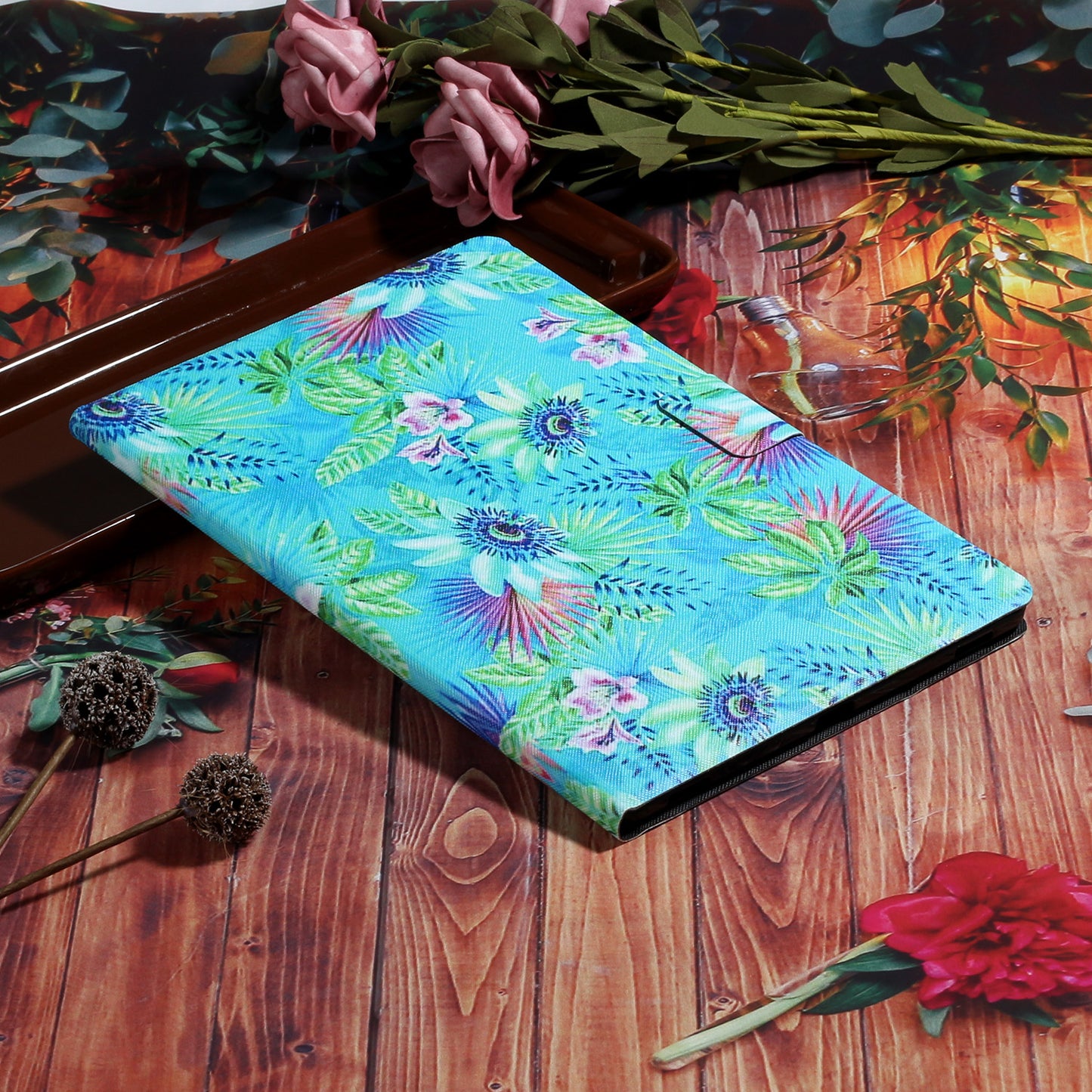 Pattern Printing Card Slots Flip Leather Tablet Cover for iPad Air 10.5 inch (2019)/iPad 10.2 (2021)/(2020)/(2019)