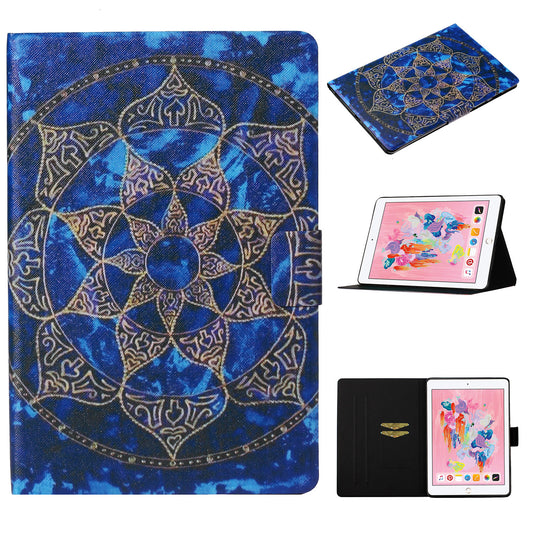 Pattern Printing Card Slots Flip Leather Tablet Cover for iPad Air 10.5 inch (2019)/iPad 10.2 (2021)/(2020)/(2019)
