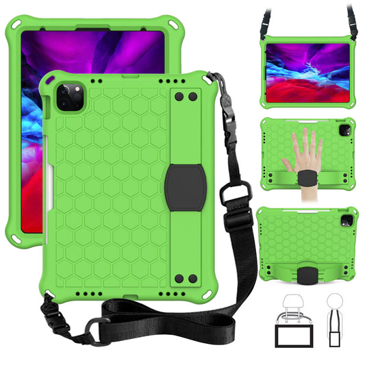 Honeycomb Skin EVA Tablet Case with Shoulder Strap for iPad Pro 11-inch (2021)/(2020)/(2018)
