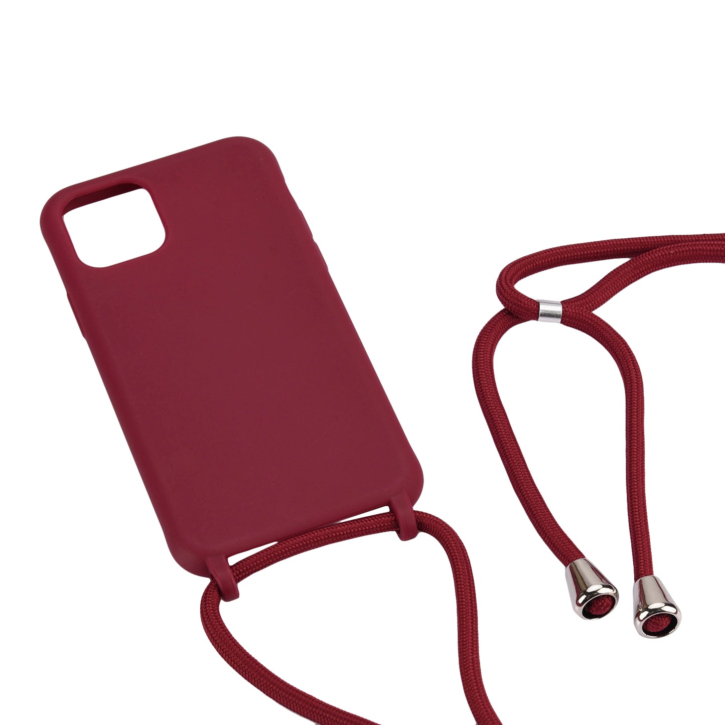 Soft TPU Case Phone Case with Multi-function Strap for iPhone 11 6.1-inch Integral Molding Design