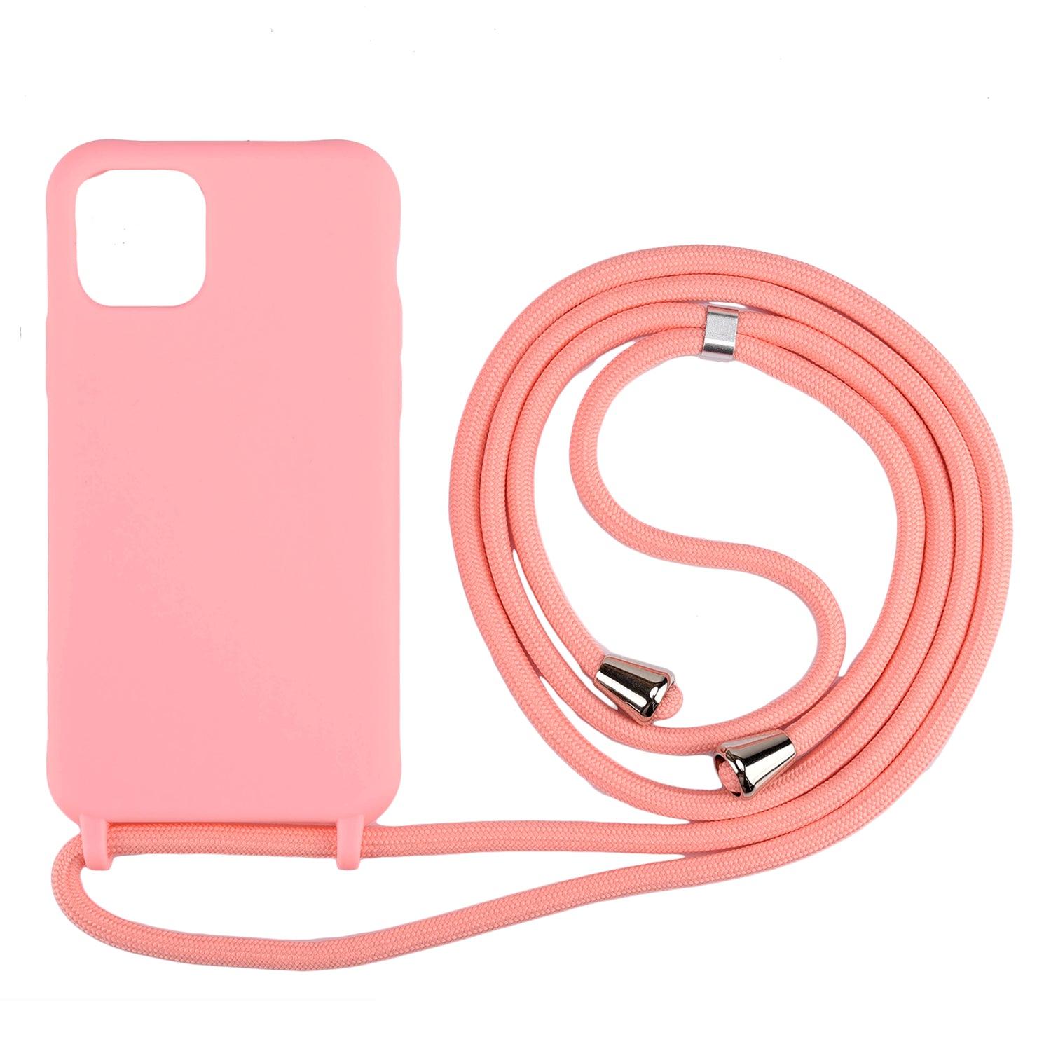 Soft TPU Case Phone Case with Multi-function Strap for iPhone 11 6.1-inch Integral Molding Design