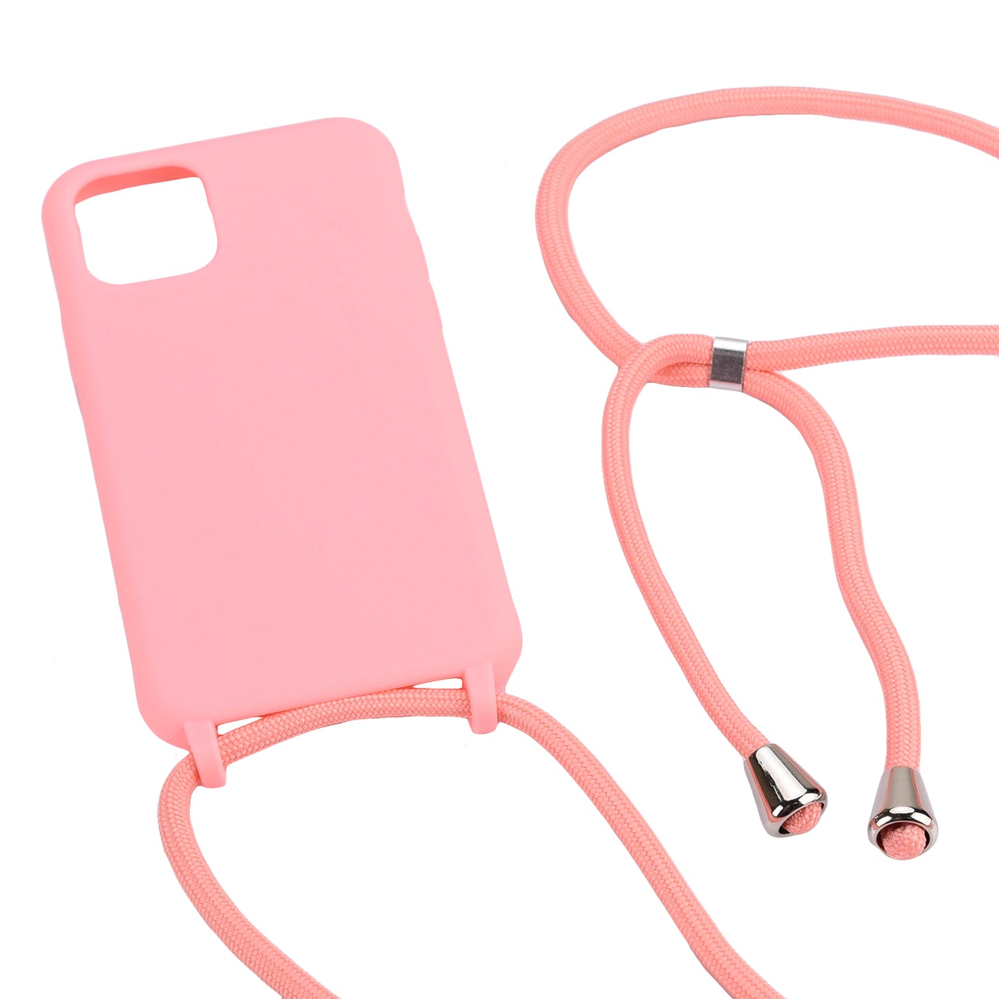 Soft TPU Case Phone Case with Multi-function Strap for iPhone 11 6.1-inch Integral Molding Design