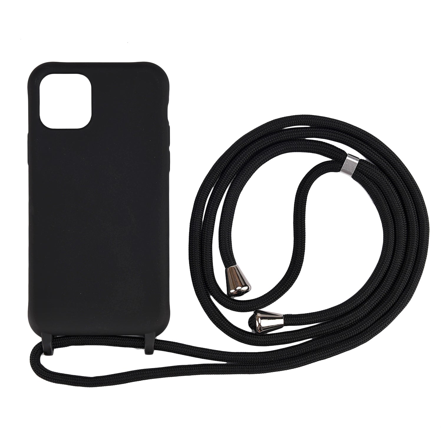 Soft TPU Case Phone Case with Multi-function Strap for iPhone 11 6.1-inch Integral Molding Design