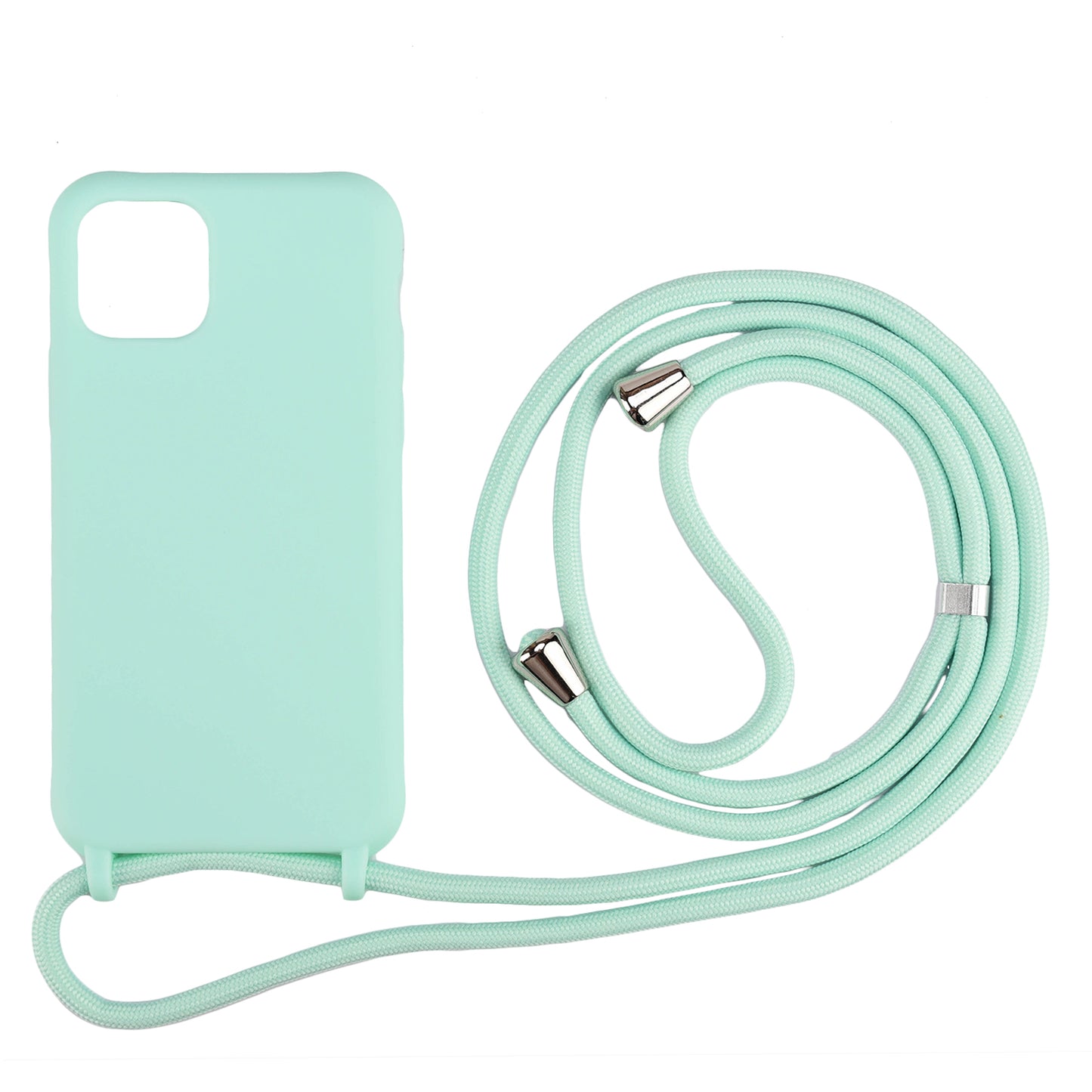 Soft TPU Case Phone Case with Multi-function Strap for iPhone 11 6.1-inch Integral Molding Design