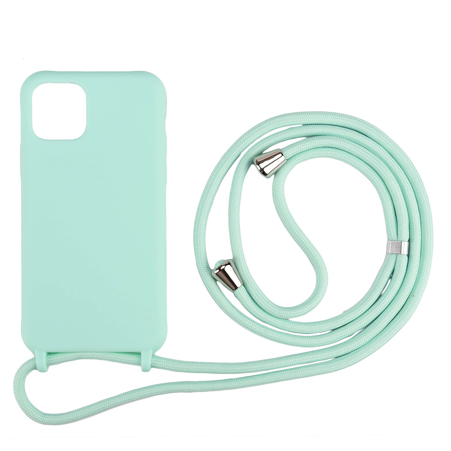 Soft TPU Case Phone Case with Multi-function Strap for iPhone 11 6.1-inch Integral Molding Design