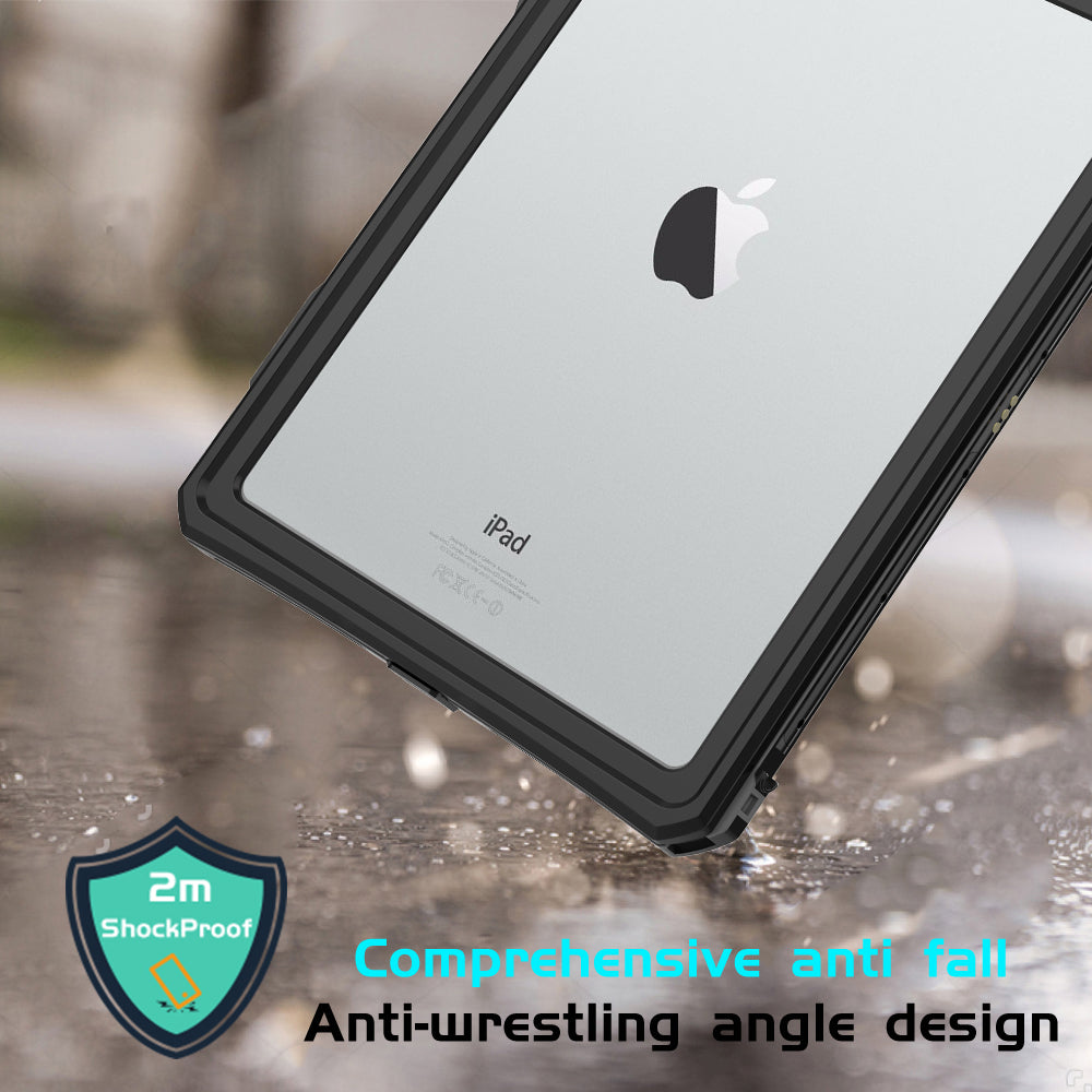 IP68 Waterproof Drop-proof Dust-proof Tablet Cover Swimming Rafting Protective Case for iPad 10.2 (2021)/(2020)/(2019)