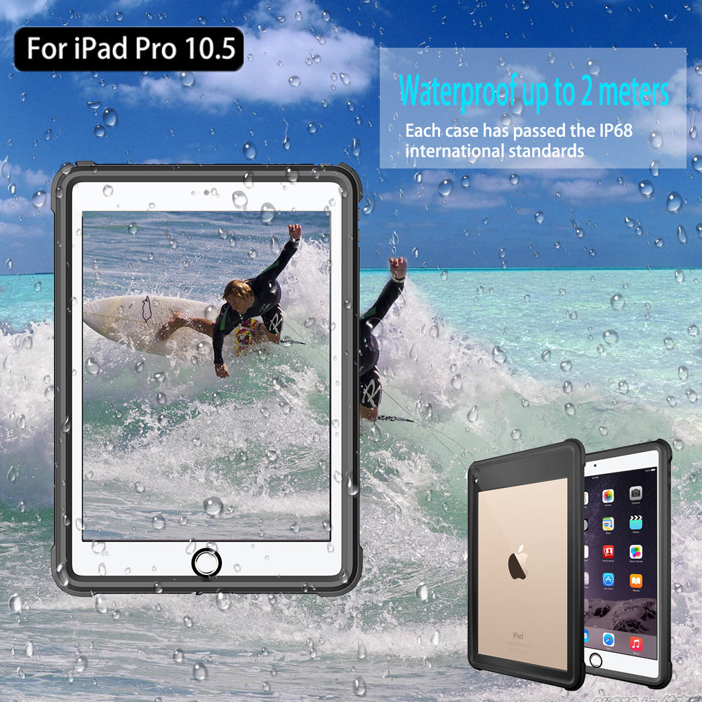 IP68 Waterproof Drop-proof Dust-proof Tablet Cover for Apple iPad Air 10.5 inch (2019)/iPad Pro 10.5-inch (2017)