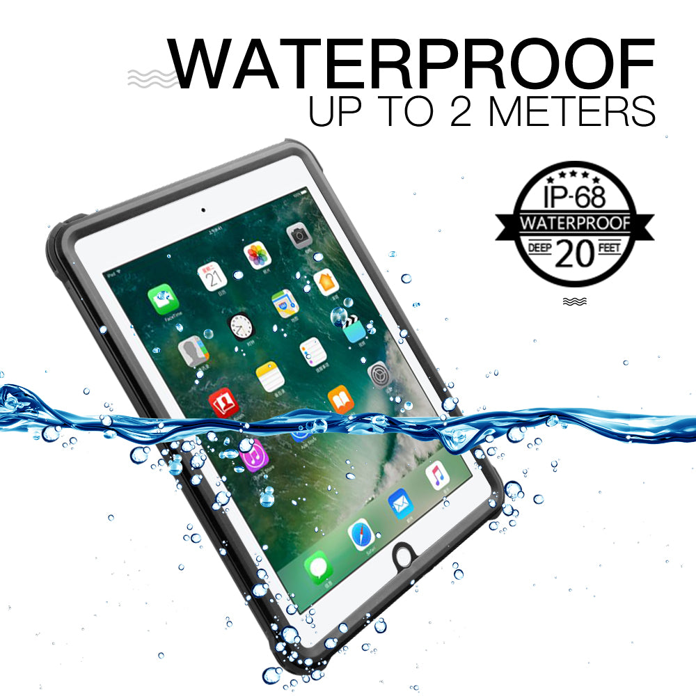 IP68 Waterproof Drop-proof Dust-proof Tablet Cover for iPad Air (2013)/iPad 9.7-inch (2018) A1893 A1954 / (2017) A1822