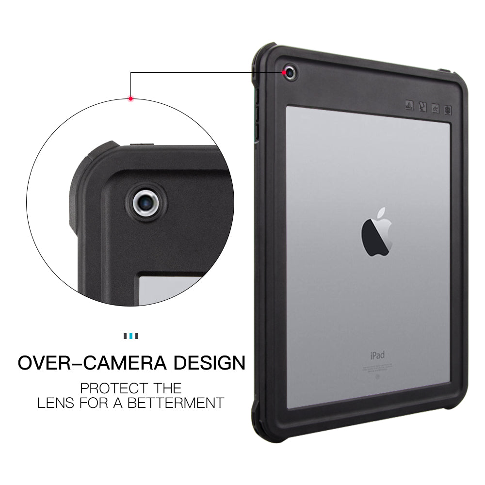IP68 Waterproof Drop-proof Dust-proof Tablet Cover for iPad Air (2013)/iPad 9.7-inch (2018) A1893 A1954 / (2017) A1822