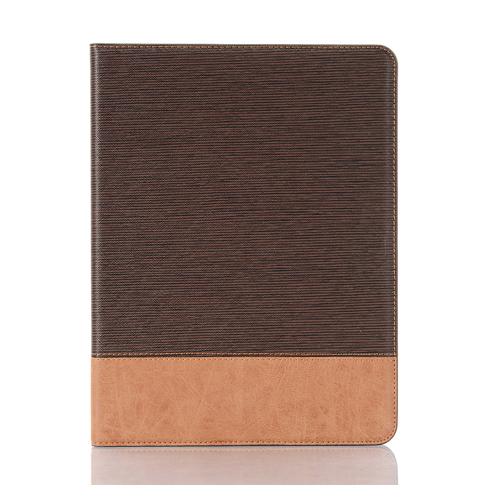 Cross Texture Splicing Leather Wallet Smart Cover for iPad Pro 12.9-inch (2020)/(2018)