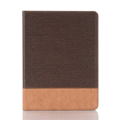Cross Texture Splicing Leather Wallet Smart Cover for iPad Pro 12.9-inch (2020)/(2018)