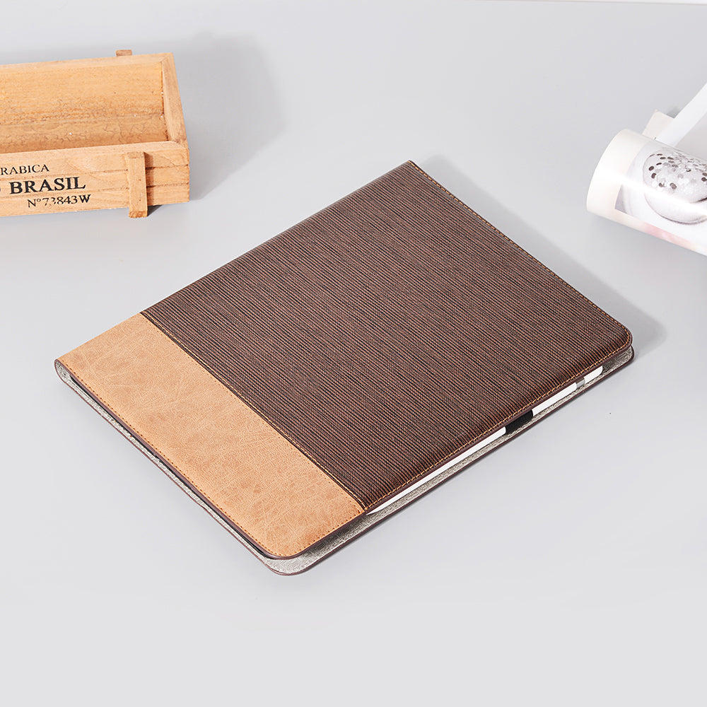 Cross Texture Splicing Leather Wallet Smart Cover for iPad Pro 12.9-inch (2020)/(2018)