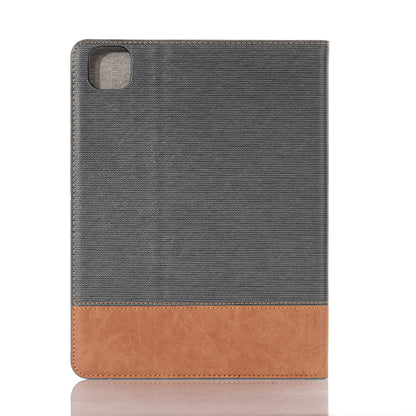 Cross Texture Splicing Leather Wallet Smart Cover for iPad Pro 12.9-inch (2020)/(2018)