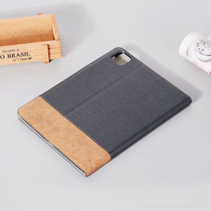 Cross Texture Splicing Leather Wallet Smart Cover for iPad Pro 12.9-inch (2020)/(2018)