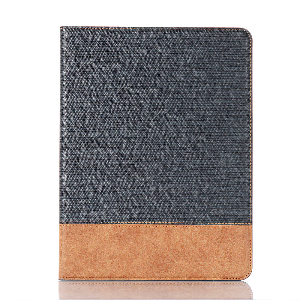 Cross Texture Splicing Leather Wallet Smart Cover for iPad Pro 12.9-inch (2020)/(2018)