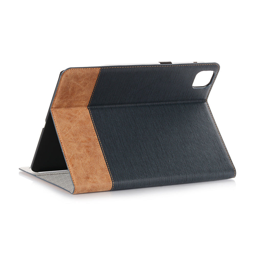 Cross Texture Splicing Leather Wallet Smart Cover for iPad Pro 12.9-inch (2020)/(2018)