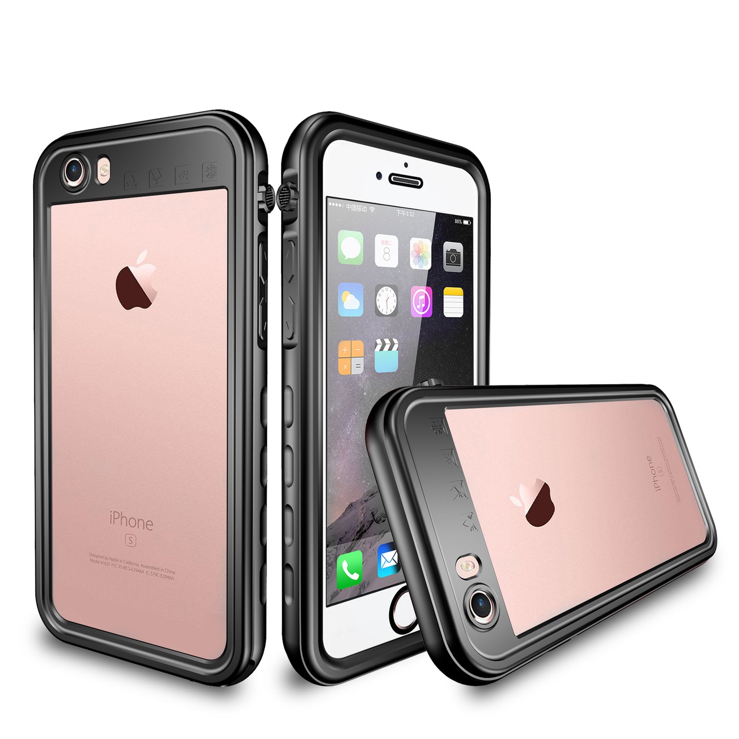 IP68 Waterproof Case Drop-proof Dust-proof Phone Cover for iPhone SE (2022)/SE (2020)/8/7 4.7 inch