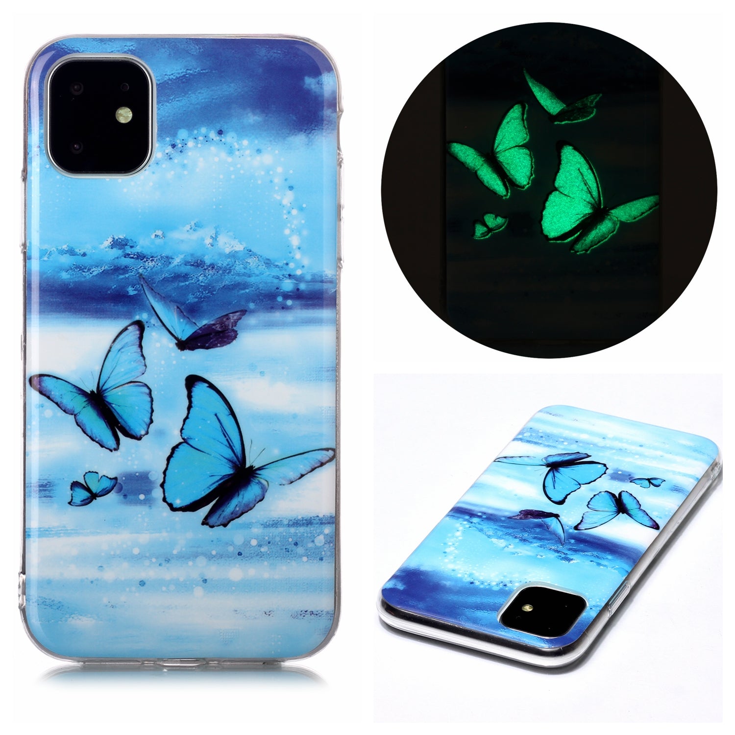 Noctilucent Patterned IMD TPU Back Case for iPhone 11 6.1 inch