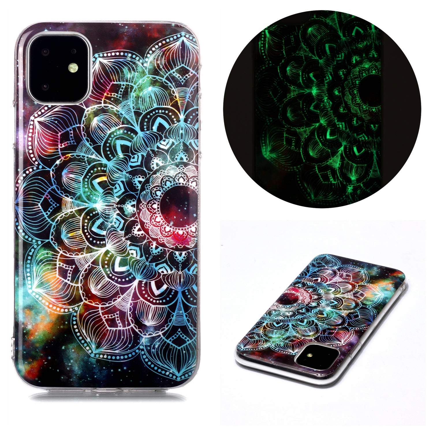 Noctilucent Patterned IMD TPU Back Case for iPhone 11 6.1 inch