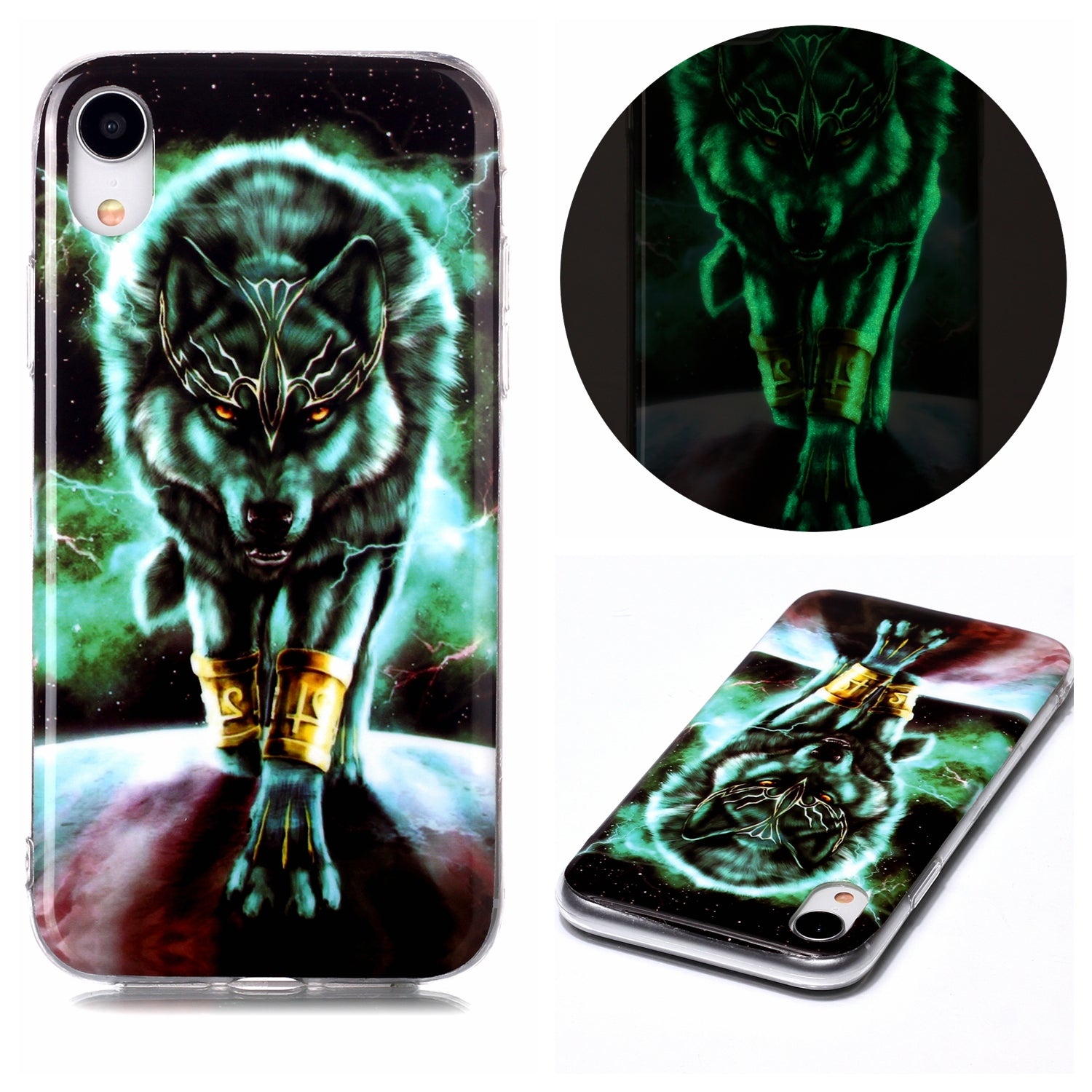 Noctilucent TPU Flexible Phone Case for Apple iPhone XR 6.1 inch