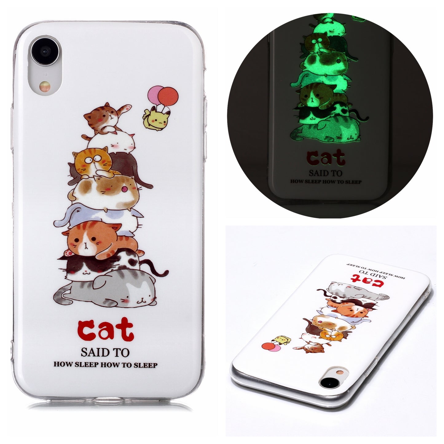 Noctilucent TPU Flexible Phone Case for Apple iPhone XR 6.1 inch