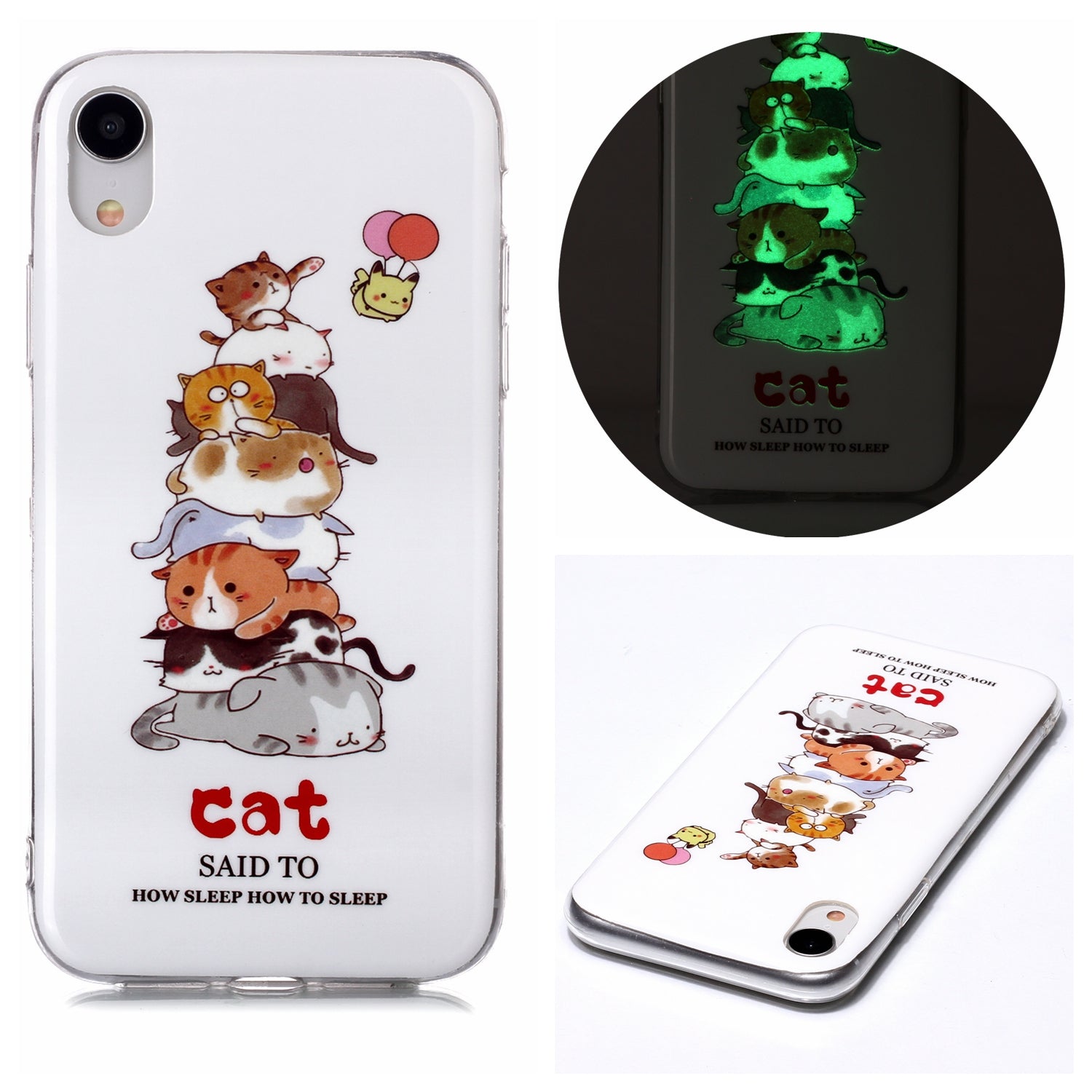Noctilucent TPU Flexible Phone Case for Apple iPhone XR 6.1 inch